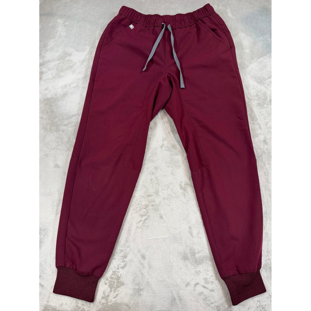 FIGS Mens‎ Scrub Pants Technical Collection Jogger Burgundy XS/S Short